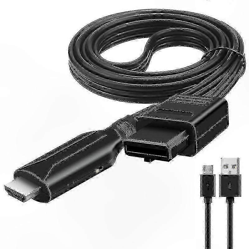 Hdmi-adapter Für Videokonvertierung, Kompatibel Mit Ps1 Und Ps2, Hochauflösendes Verbindungskabel, Retro-gaming-peripheriegerät, Digitaler Ausgang, Einzelverpackung, Optimale Qualität.