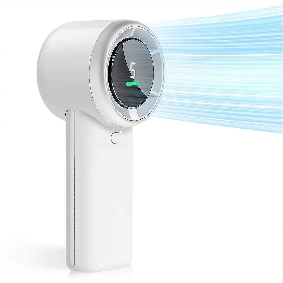 Leistungsstarker, Tragbarer Ventilator Mit 5 Geschwindigkeitsstufen, Usb-aufladbar, Kompaktes Design