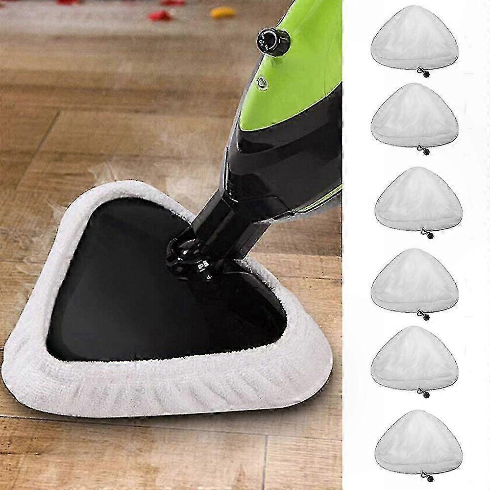 6 Waschbare Reinigungstücher Für Dampfreiniger, Wiederverwendbare Stoff-bodenpads, Strapazierfähige Bodentücher, Mikrofaser-bodenreinigungstücher.