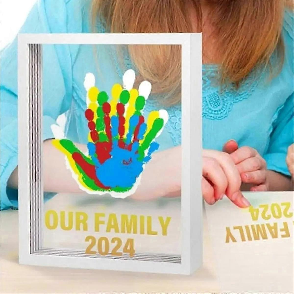 Baby-hand- Und Fußabdruck-set Mit Erinnerungsfotorahmen, Abformset Für Kleinkinder, Set Inklusive
