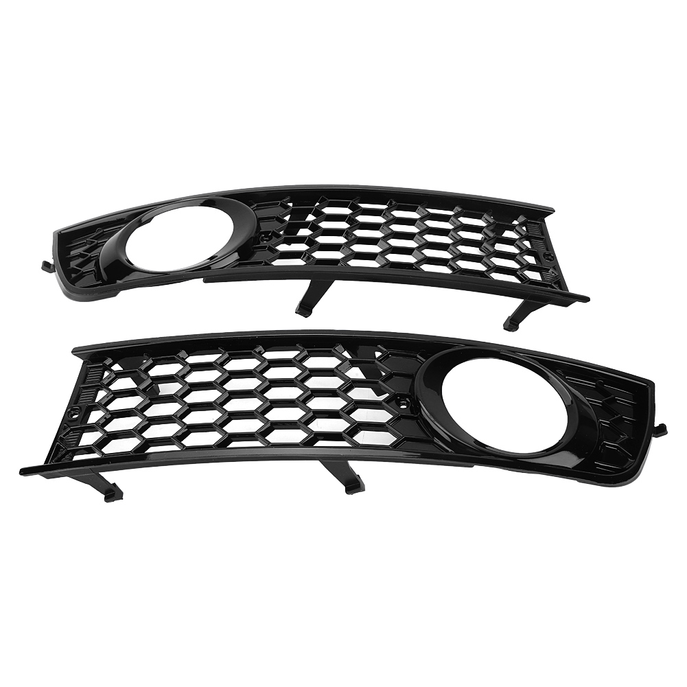 2-teiliger Unterer Nebelscheinwerfergrill Für Audi A4 B6 2002-2005, Seitlicher Nebelscheinwerfergrill
