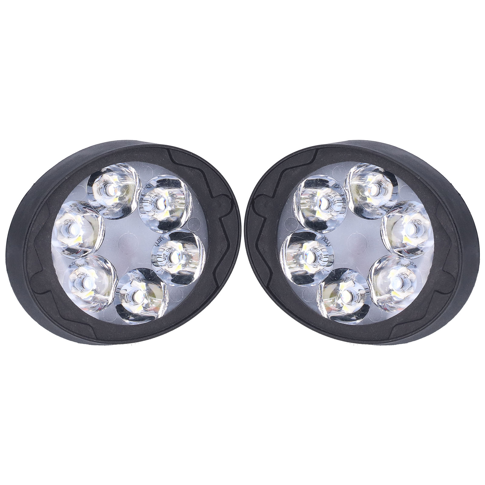 2 X 12v 6led 6000k 1000lm Scheinwerfer Für Motorrad-rückspiegel, Fern-/abblendlicht Mit Großer Reichweite