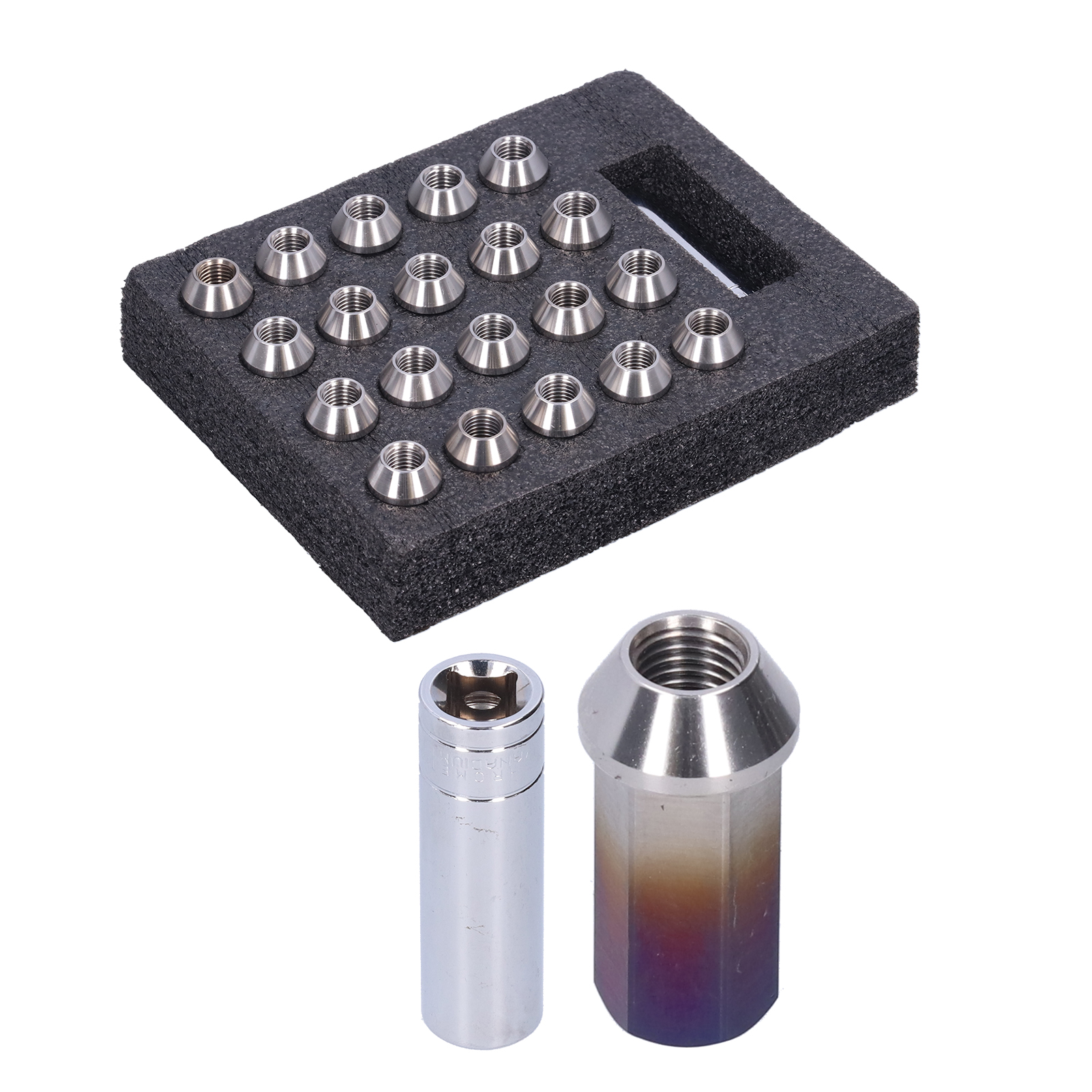 20 Radmuttern, M12x1,5 Gewinde, 45 Mm Höhe, Edelstahl T304, Für Fahrzeugmodifikationen