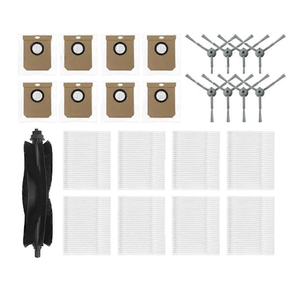 Set Aus 3 Seitenbürsten + Hepa-filter + Staubbeuteln Für Staubsauger L50/l60, Kompatible Ersatzteile, Effizientes Wartungszubehör Für Die Tägliche Reinigung, Komplettes Ersatzteilset.
