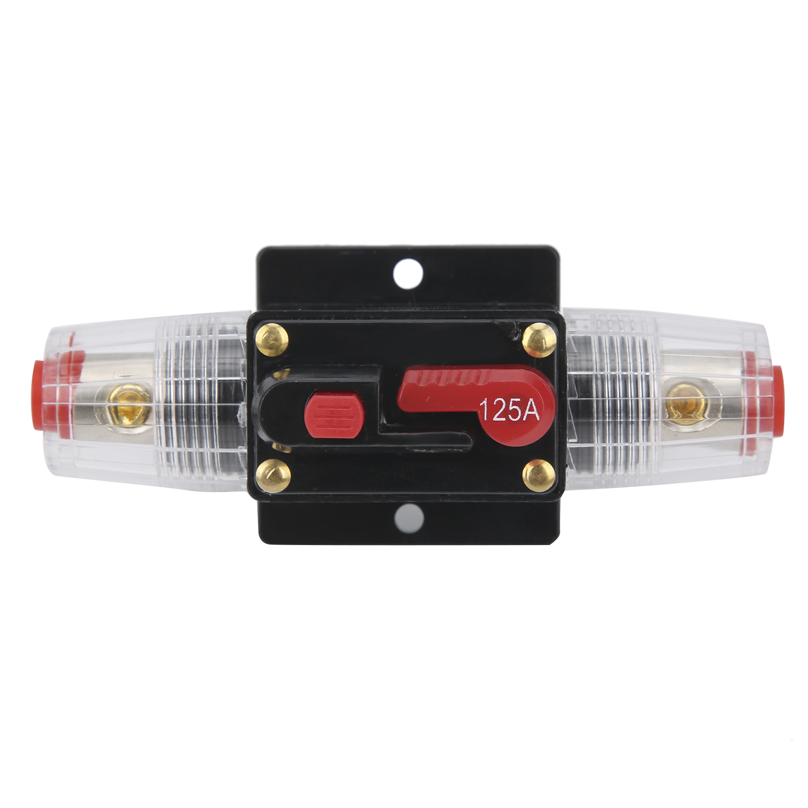 12–24 V 125 A Stereo-audio-leistungsschalter, Selbstrückstellende Sicherung Mit Inline-halterung Für Auto Und Boot