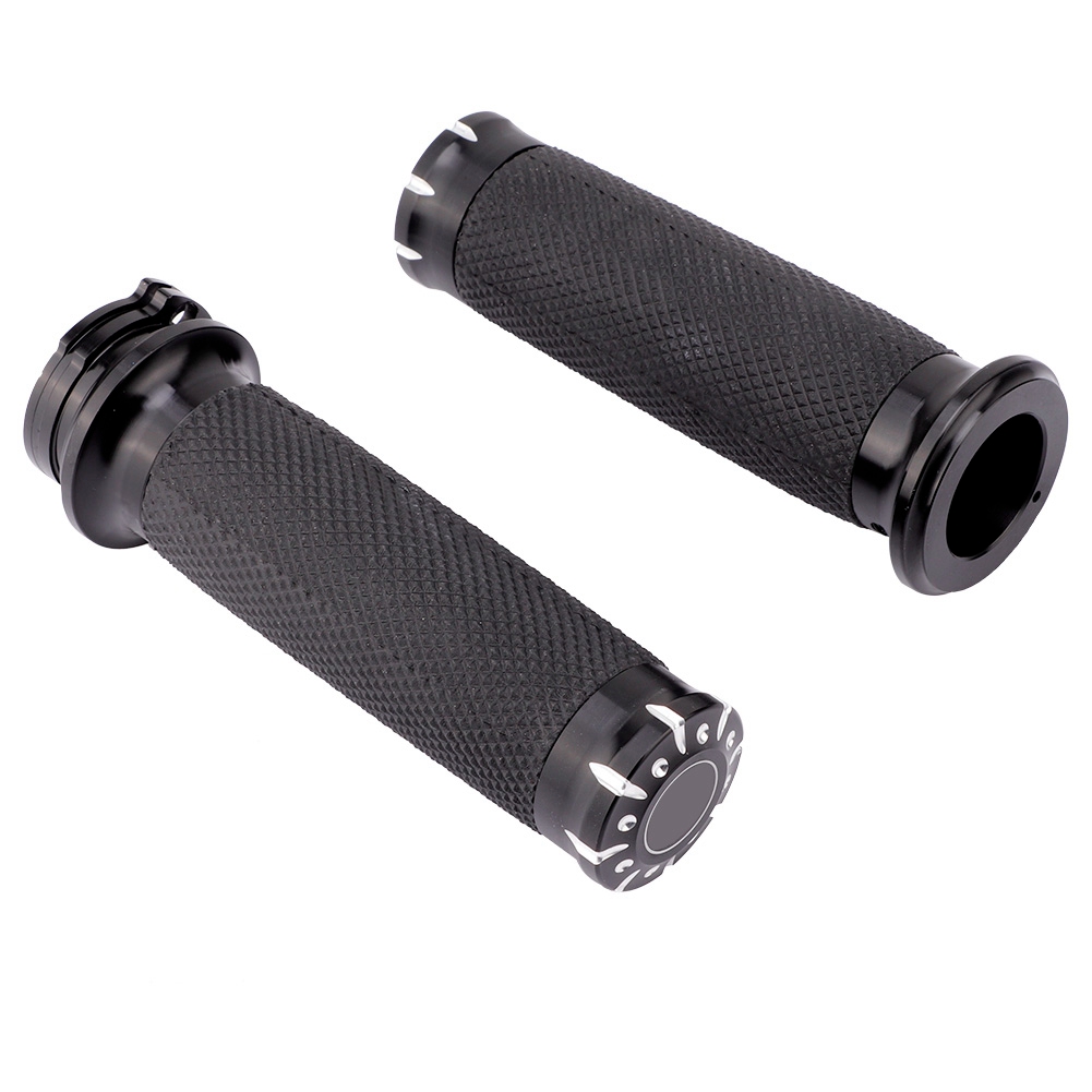 25-mm-motorradlenkergriffe Für 7/8-zoll-lenker, Paar Rutschfeste Gummigriffe.