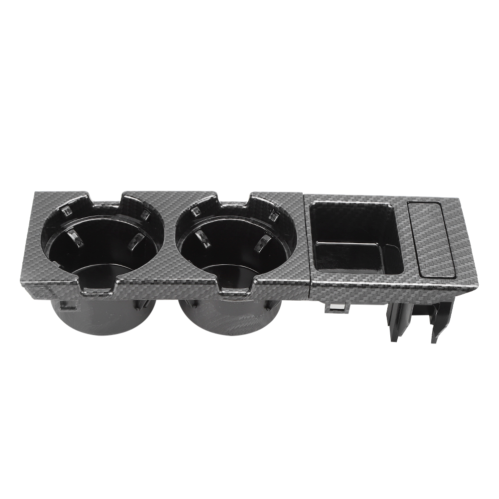 Getränkehalter Und Münzablage Für Die Mittelkonsole 51168217953 51168217957, Kompatibel Mit Bmw 3er (e46) Baujahre 1999–2006, Carbonfaser-optik