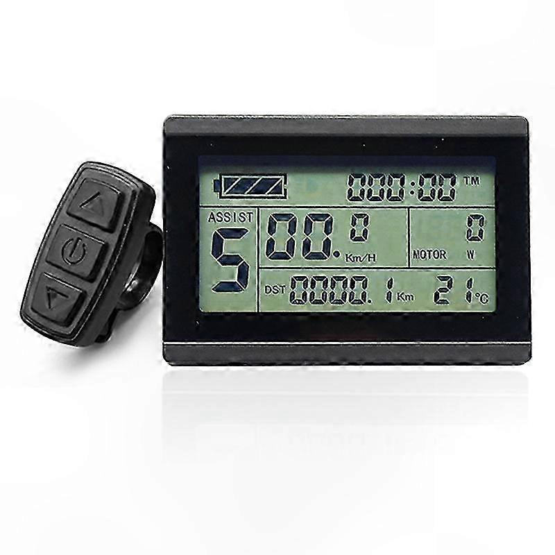 Wasserdichter Lcd-bildschirm Für E-bikes Mit Smart-controller, Kompatibel Mit 24 V, 36 V Und 48 V, Robustes Und Präzises E-bike-display
