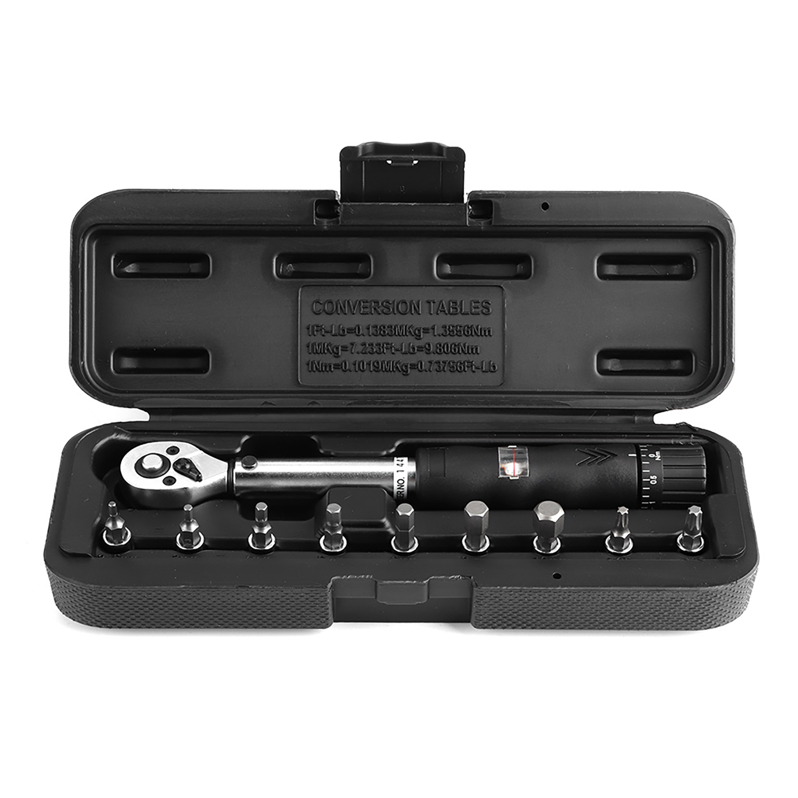 Set Mit 10 Einstellbaren Drehmomentschlüsseln 2-14 Nm Mit Präzision, Sichtfenster, 1/4 Zoll, Manueller Voreinstellung, Für Fahrrad- Und Autoreparaturen.