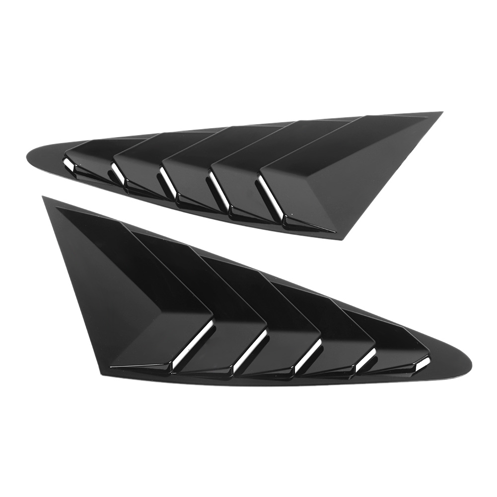 Seitliche Sonnenblenden In Hochglanzschwarz Für Audi A7 (ab 2019), Inklusive Lamellen-lufteinlassblenden-set.