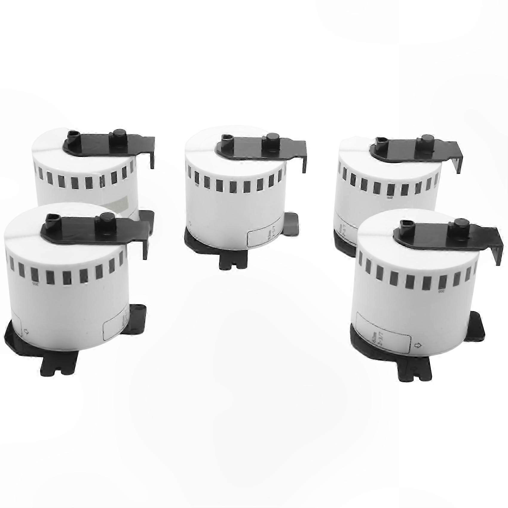 Bedruckbare 62-mm-etiketten Auf Einer Rolle, 5er-packung, Kompatibel Mit Dk-22205 Etikettendruckern