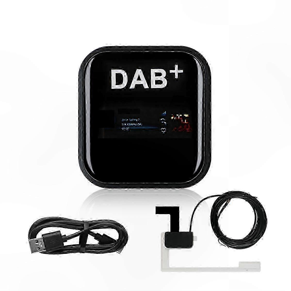 Dab+ Antenne Mit Usb-adapter Für Android Gps Autoradioempfänger, Kompatibel Mit Europäischen Märkten, Universell Einsetzbar, Verbesserter Digitaler Empfang.