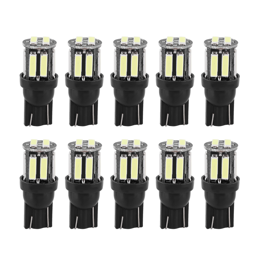 10 T10 7020 10smd 12v Led-lampen Für Kennzeichenbeleuchtung, Rückfahrscheinwerfer, Armaturenbrettbeleuchtung Und Innenraumbeleuchtung