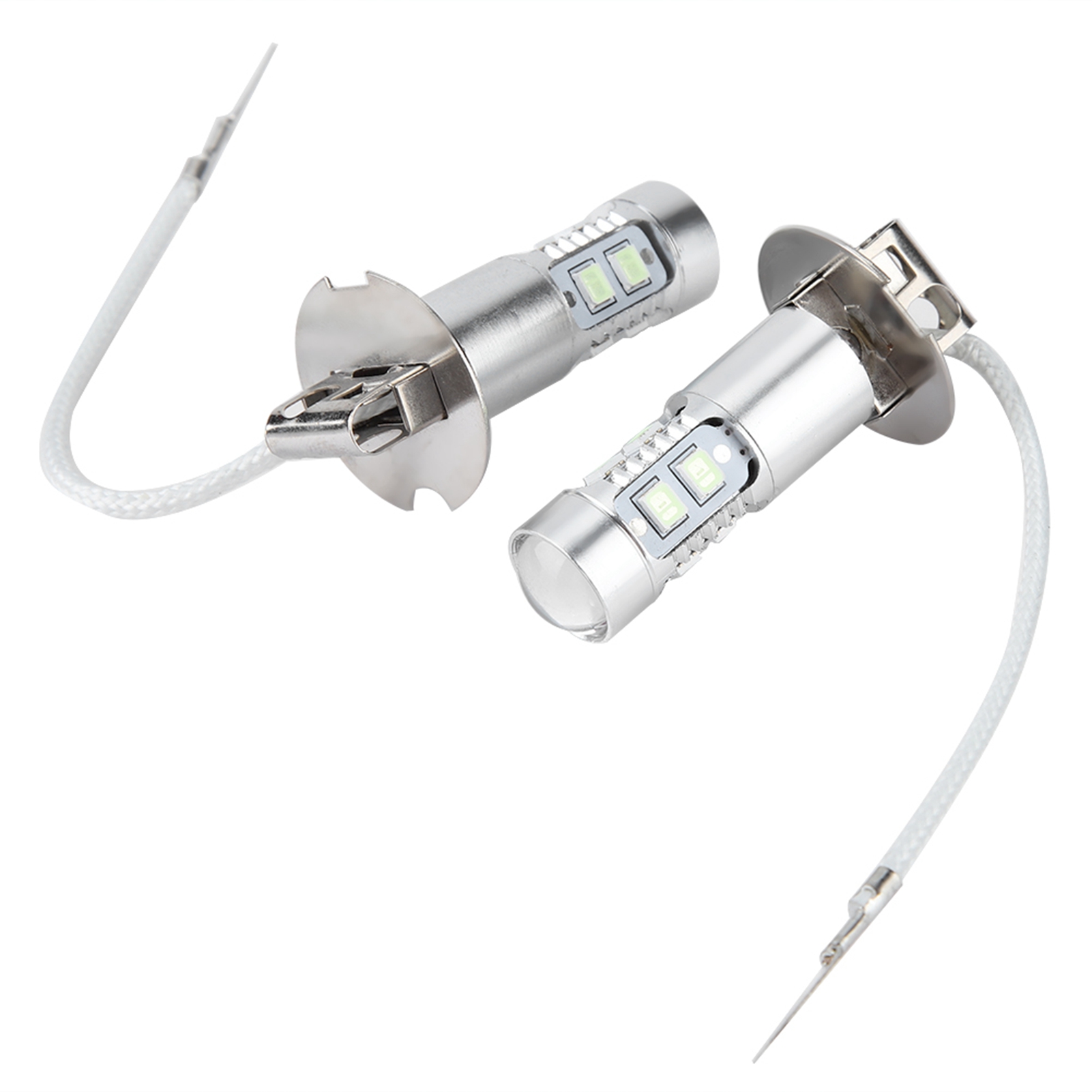 2er-pack H3 Led-autolampen, 100 W, 1200 Lm, 8000 K, Für Abblendlicht, Nebelscheinwerfer Und Tagfahrlicht