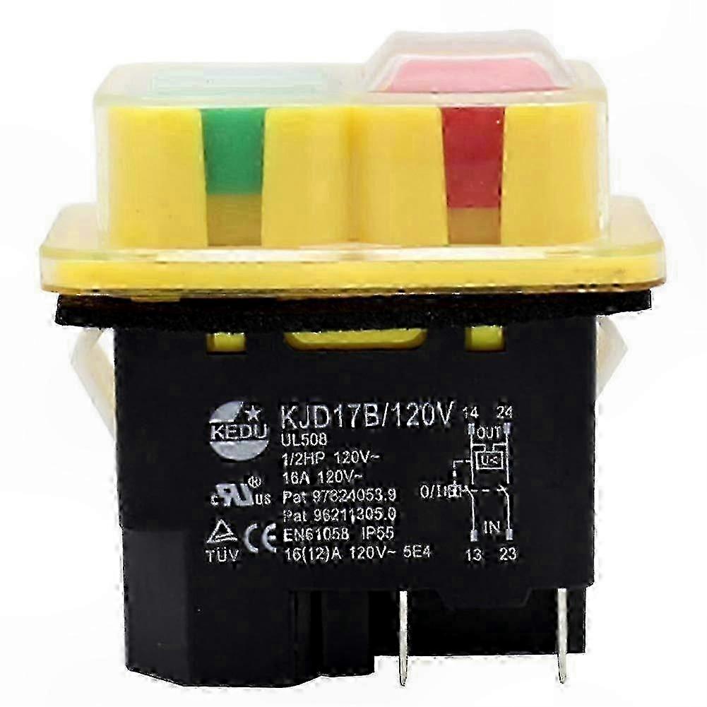 4-poliger Elektromagnetischer Drucktaster 120 V/16 A Für Elektrowerkzeuge