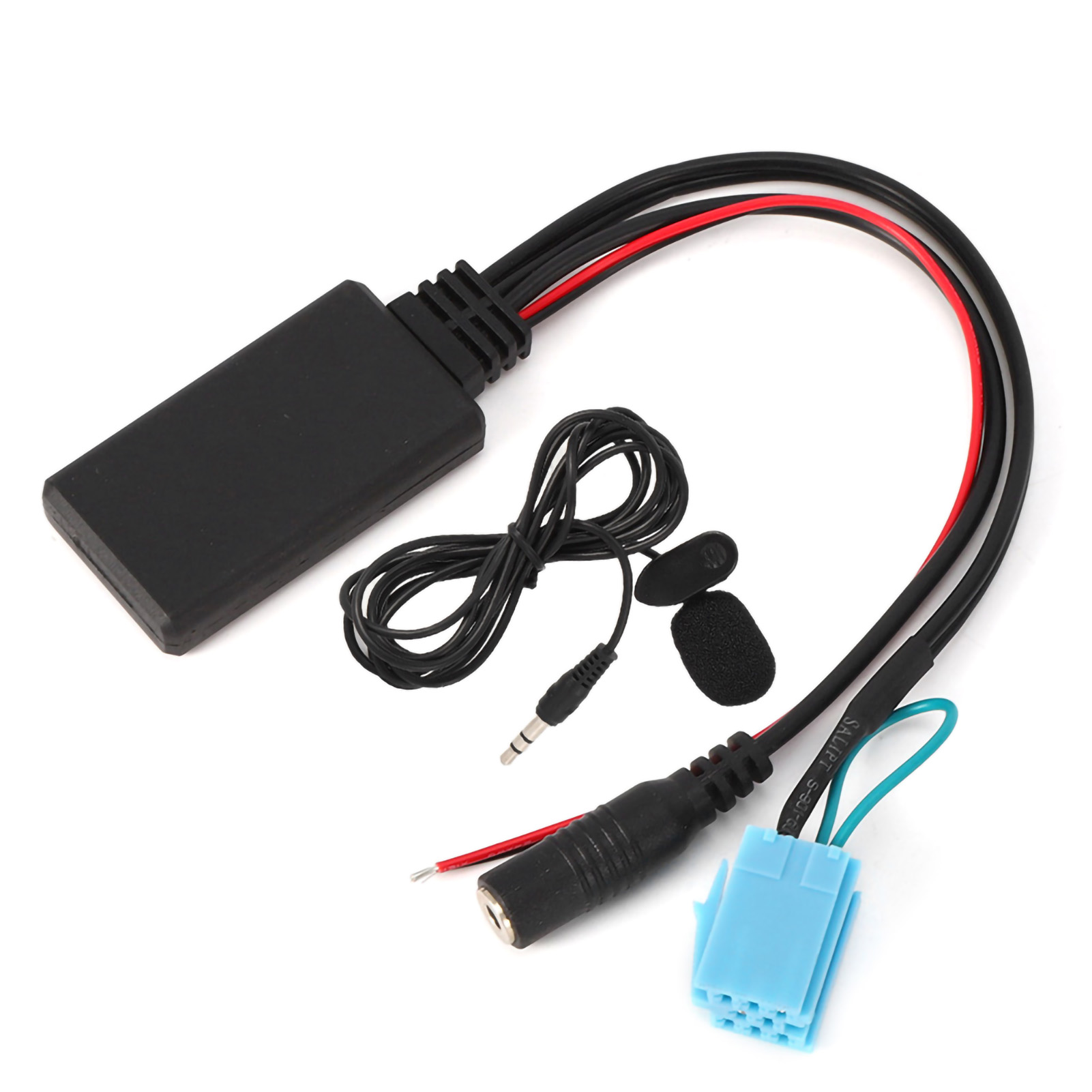 8-poliges Bluetooth-aux-in-adapterkabel Mit Mikrofon Für Freisprechanrufe, Kompatibel Mit Smart Fortwo 450