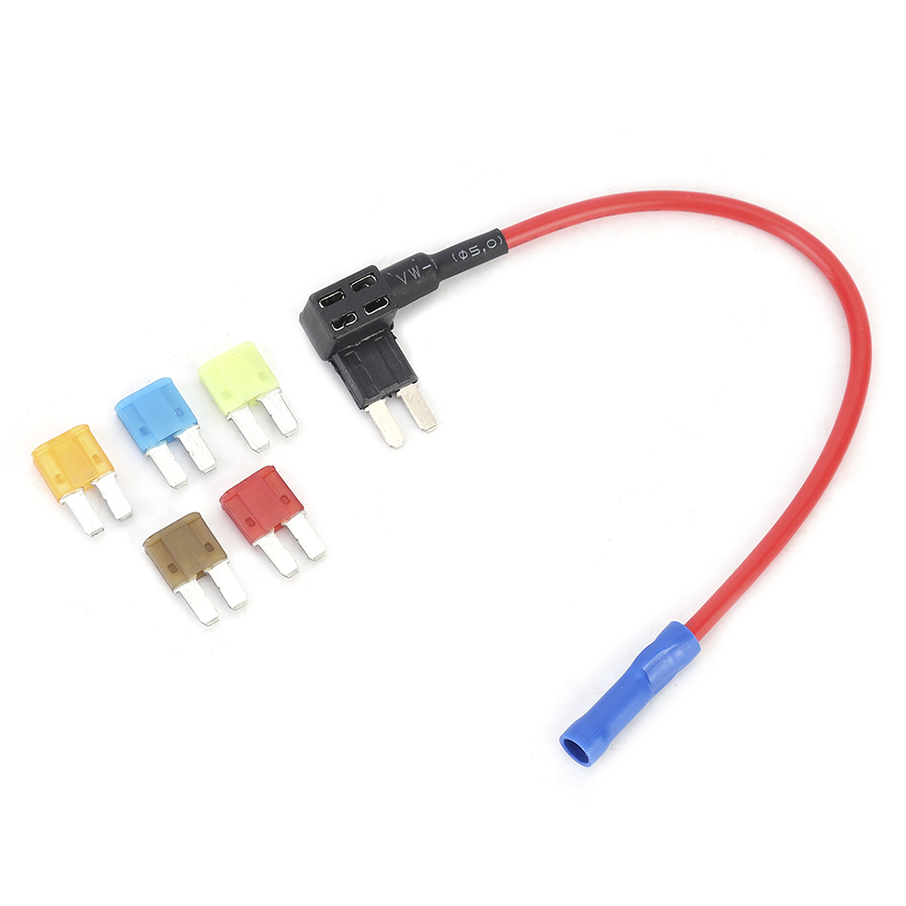 Packung Mit 5 Micro2-flachsicherungen Für Autos Mit Sicherungshalter Und Prüfbuchse