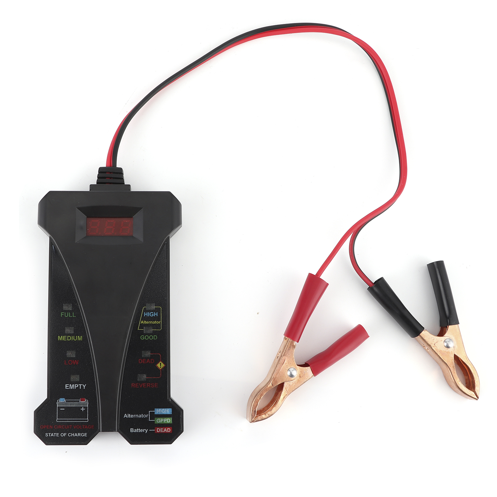 12-v-digitalbatterietester Mit Lcd-bildschirm – Ladesystemanalysator, Spannungstest Und Lichtmaschinenausgangsmessung