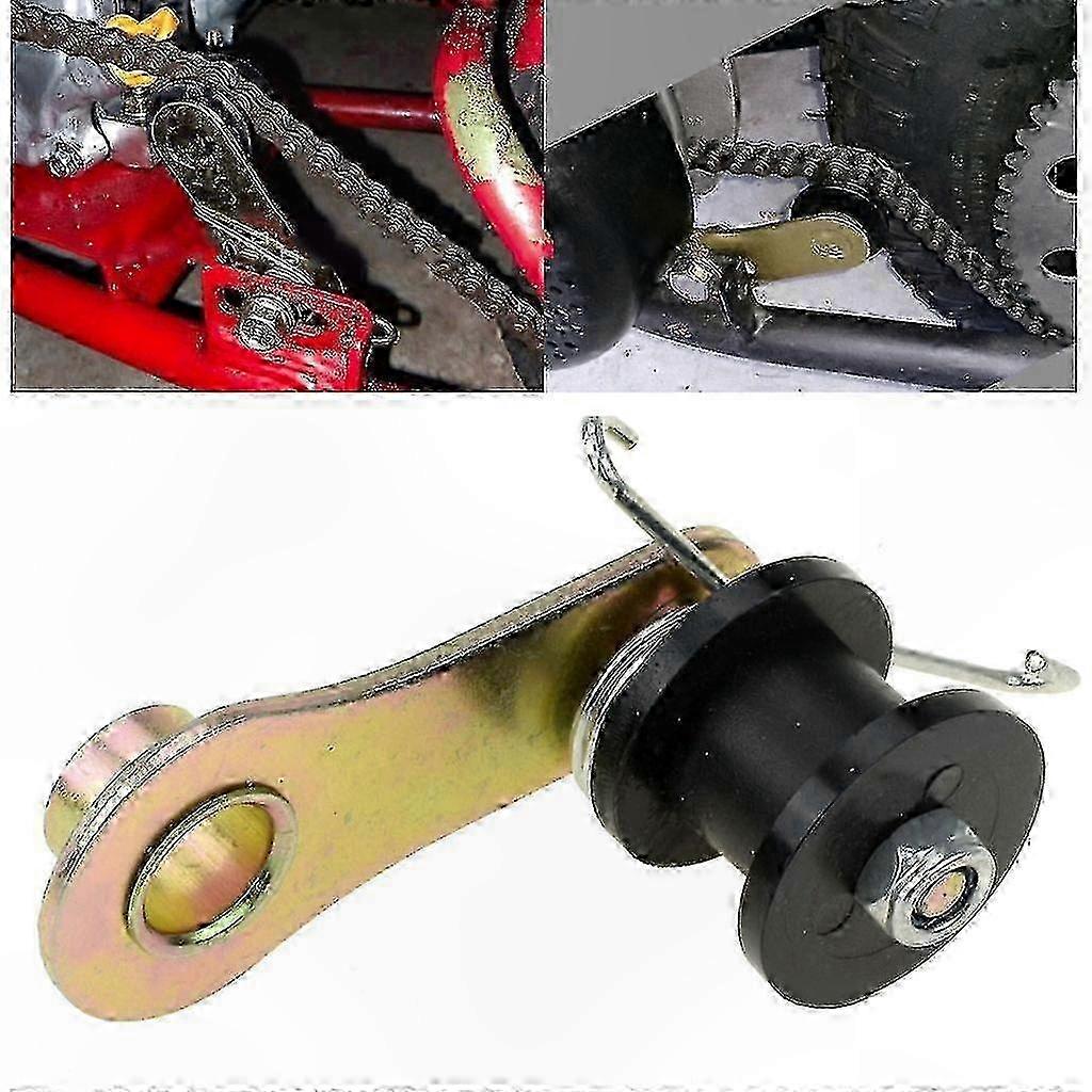 Motorrad-kettenspanner Mit Feder Und Rollen, Kettenspannungsregler Für Motorräder, Rollenvorrichtung, Robustes Getriebeteil.