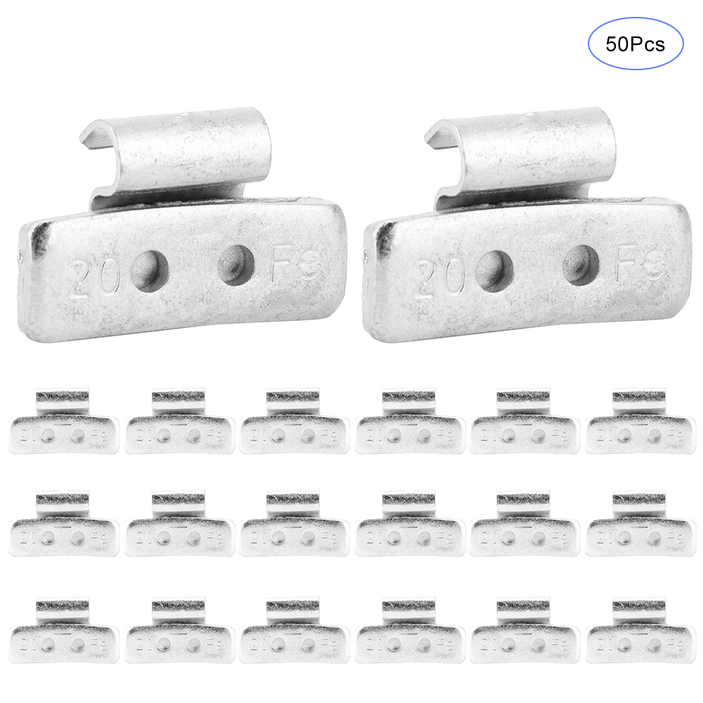 50 Stahl-auswuchtgewichte, 20 G, Für Felgen Und Radklammern, 50er-packung