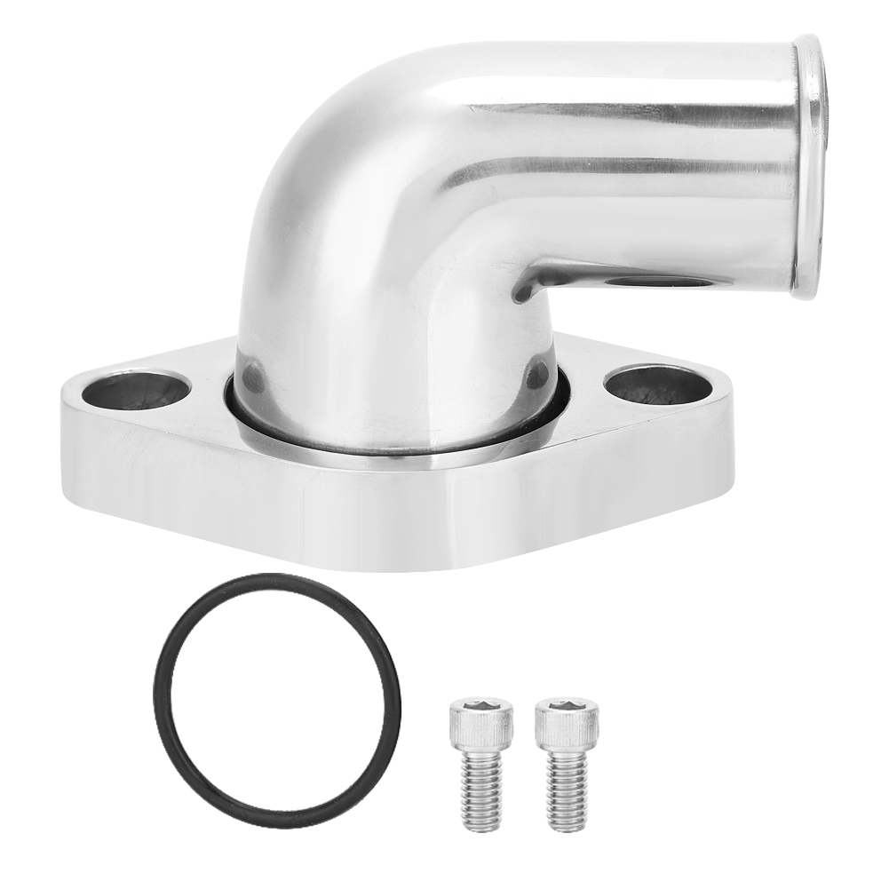 90° Drehbarer, Polierter Metallkragen Für Wasseranschluss Bei Sb Bb Chevy 327 350 454 396