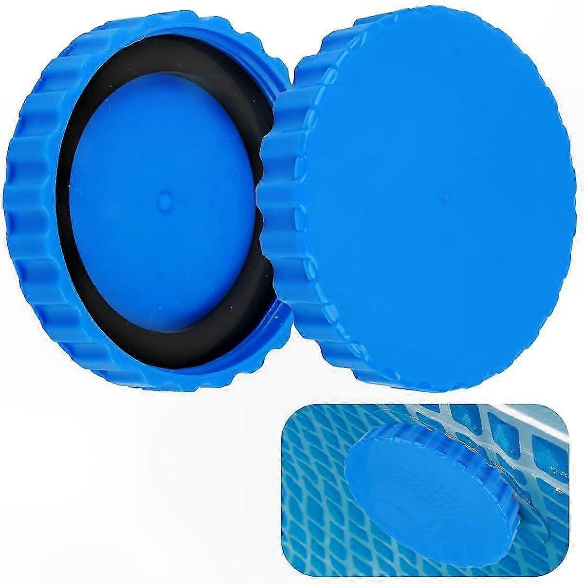 Winterstopfen Für Aufstellpools, Set Mit 2 Frostschutzstopfen Inklusive Dichtungen, Perfektes Dichtungszubehör Für Die Saisonale Schließung.