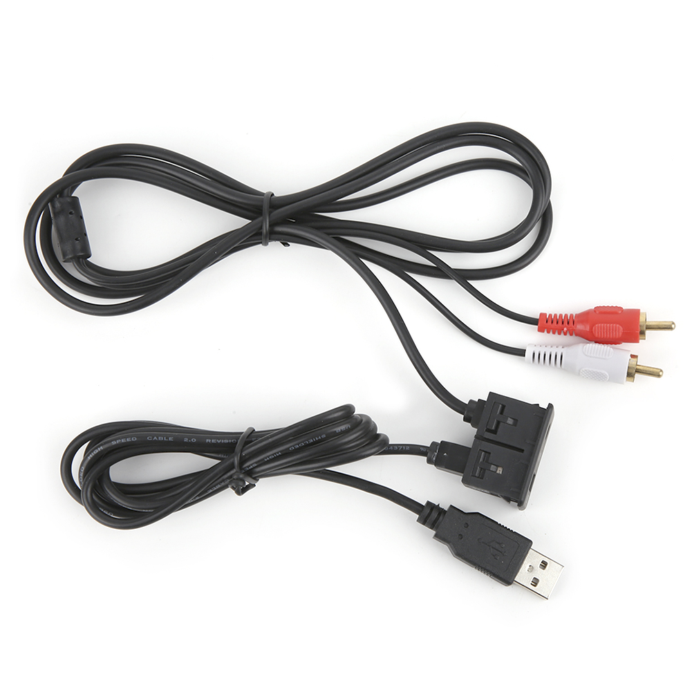 Meter Langes Stereo-verlängerungskabel (3,5-mm-klinkenbuchse Auf 2 Cinch-stecker) Für Usb Und Aux, Für Auto, Boot Und Motorrad