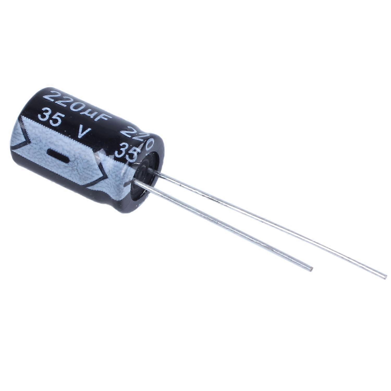 10 Radiale Elektrolytkondensatoren 220µf 35v 105°c, 8x12mm, Zehnerpackung Für Elektronische Schaltungen