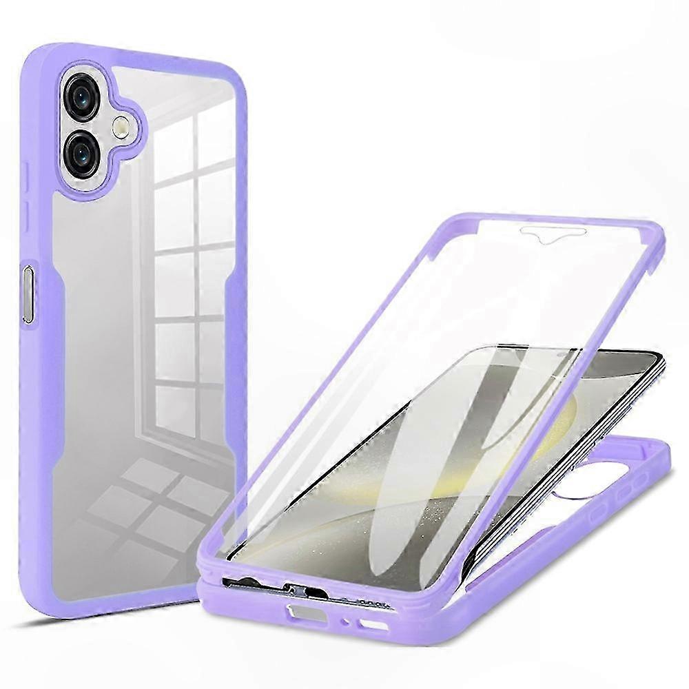 Transparente Hybrid-handyhülle Mit Displayschutzfolie Für Samsung Galaxy A07, Robuste Acryl-tpu-hülle, Schlanke, Stoßfeste Hülle, Rundumschutz-zubehör