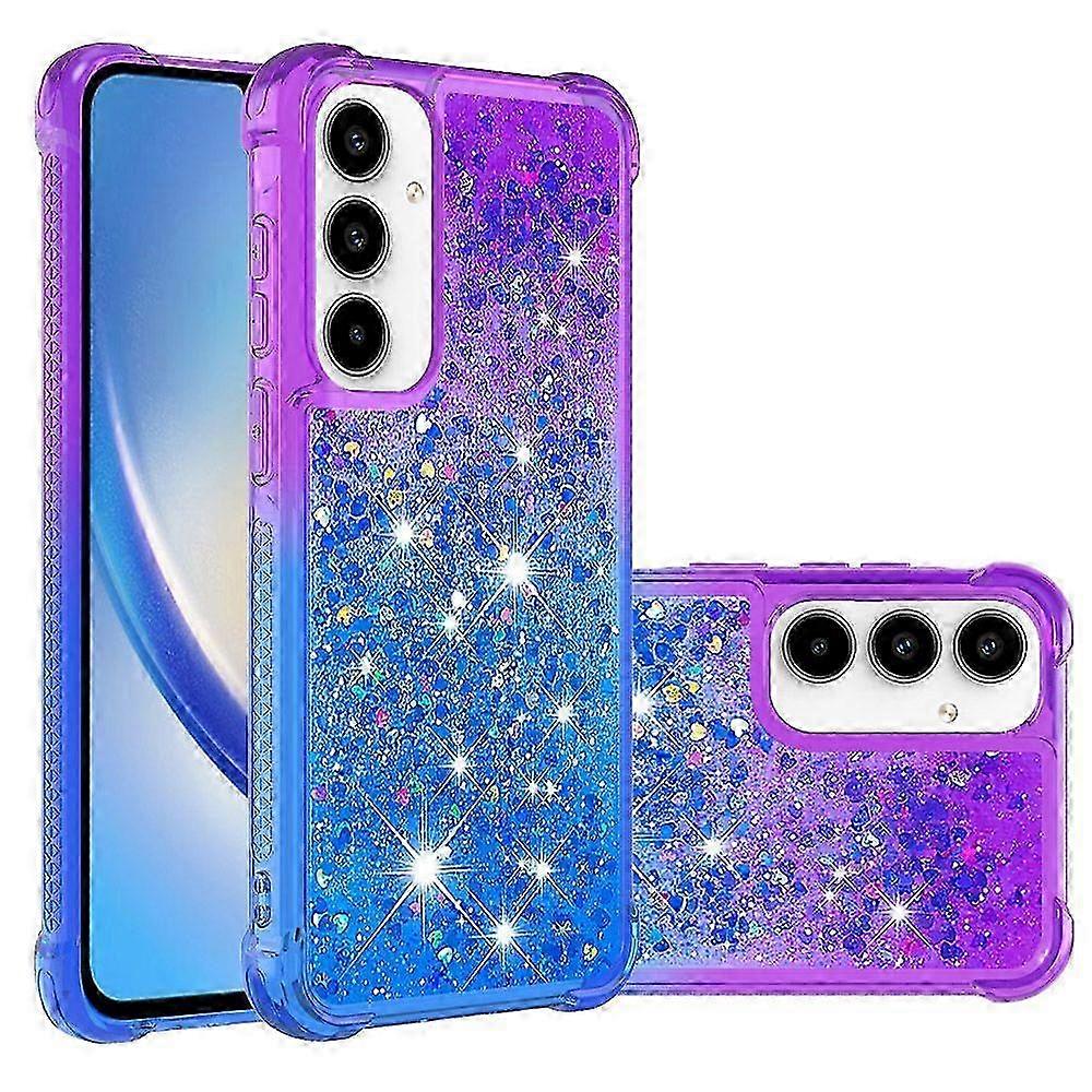 Flüssigglitzerhülle Für A55, Transparente Hülle Mit Funkelnden Kristallen, Flüssiges Glitzerdesign, Glänzender Stoßschutz