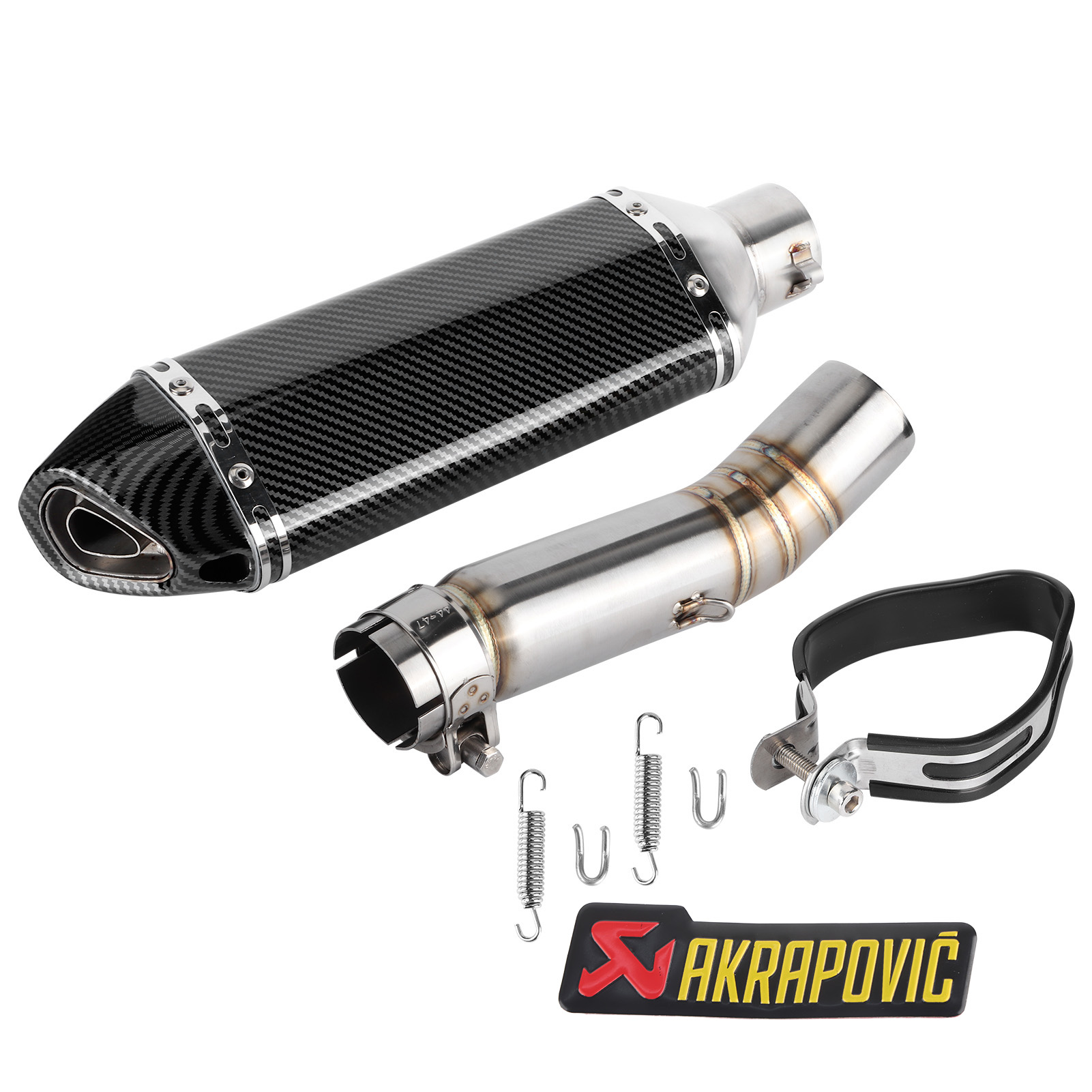 Aufsteckschalldämpfer Mit Db-killer + Zwischenrohr, Kompatibel Mit Cbr500r, Cb500f Und Cb500x (2013–2015)