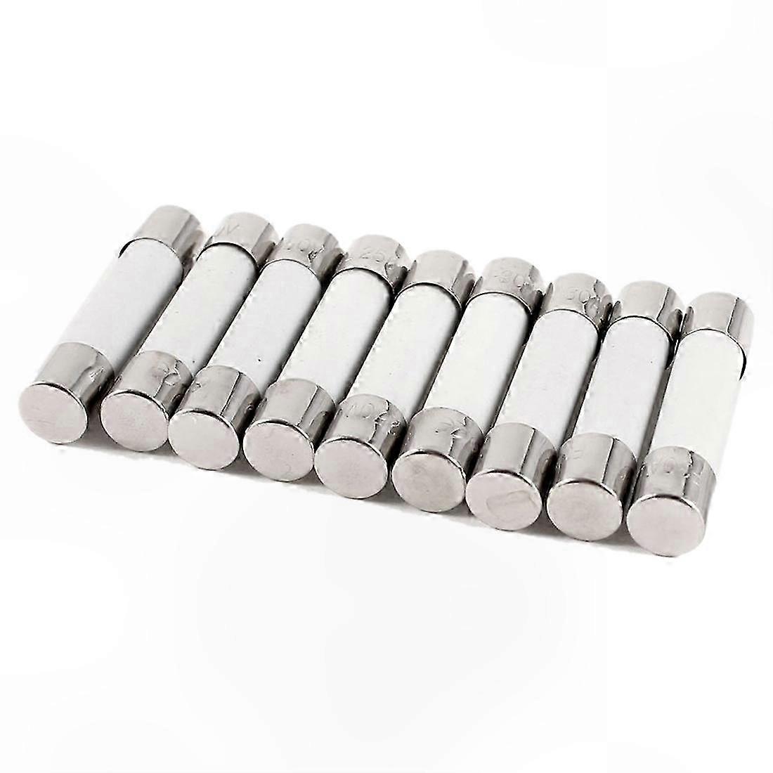 Schachtel Mit 10 Keramiksicherungen, 6 X 30 Mm, 250 V 30 A, Zylindrische Elektrische Schutzanschlüsse