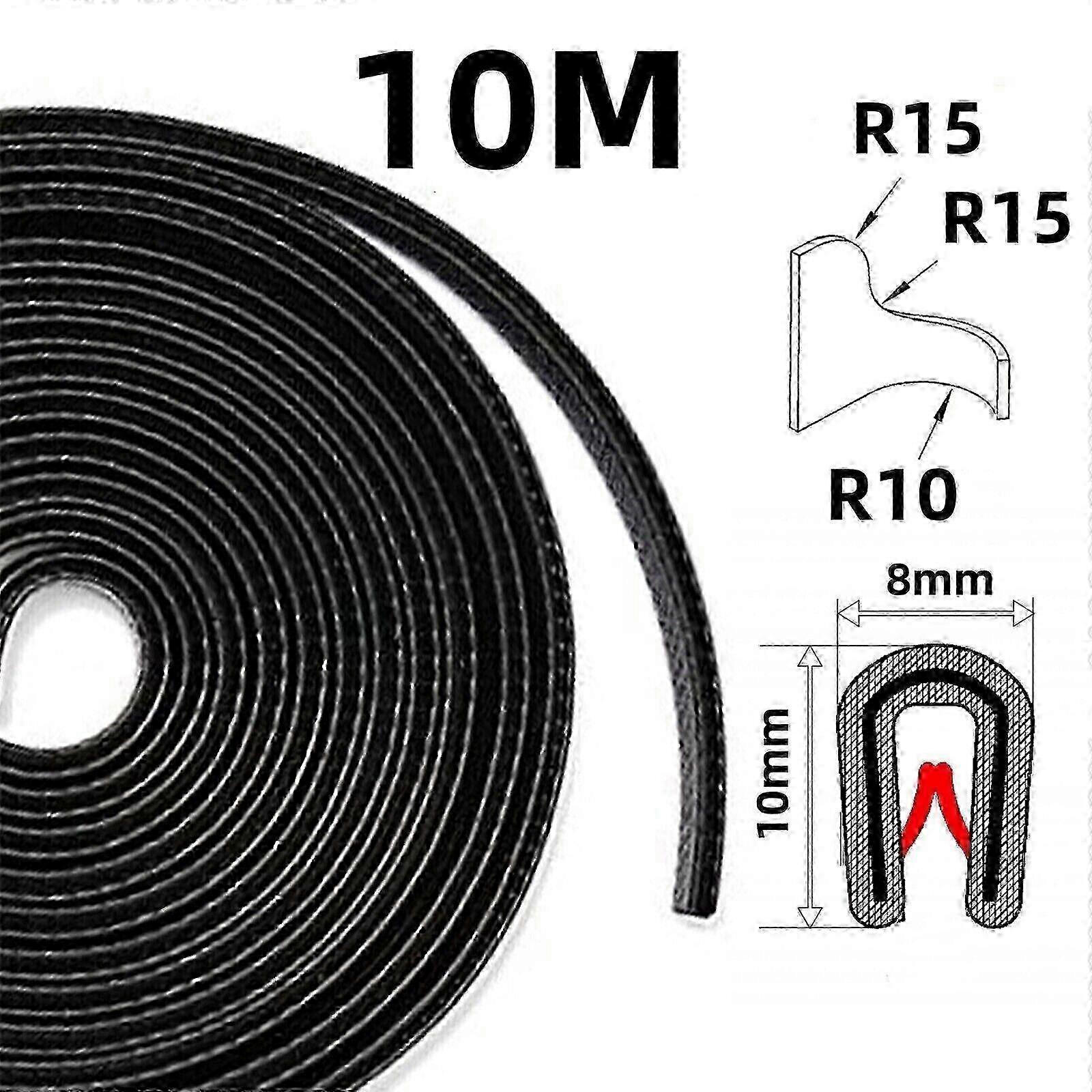 Flexibler Kantenschutz 10 M Für Möbel Und Wände, Selbstklebende Schutzkante, Stoßdämpfende Leiste, Abgerundetes Sicherheitsband, Flexible Abschlussleiste, Langlebiger Kantenschutz