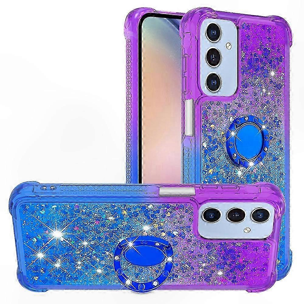 Quicksand Gradient Tpu-hülle Mit Ständer Für 5g-smartphones – Stoßfester Schutz, Pink/himmelblau