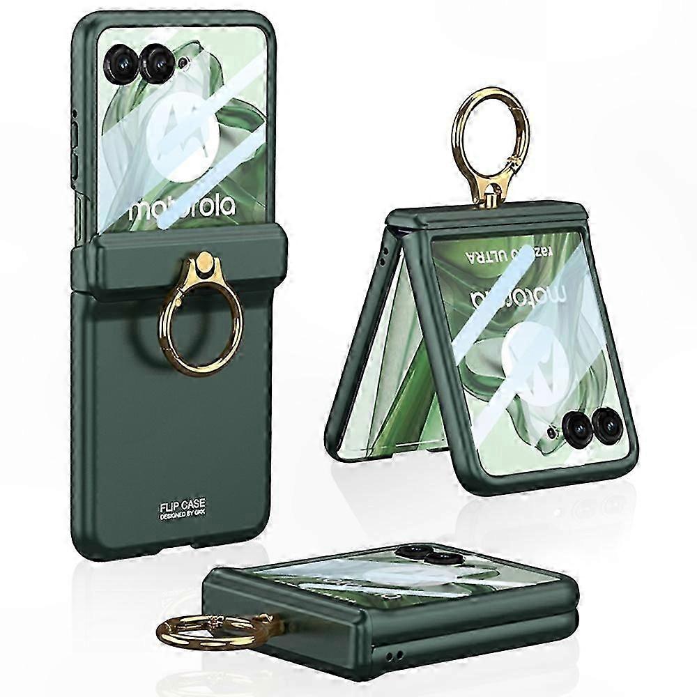 Harte Pc-handyhülle Mit Integriertem Ständer Für Motorola Razr 50 Ultra 5g, Magnetischer Scharnierschutz, Stoßfest, Matte Oberfläche, Robustes Zubehör