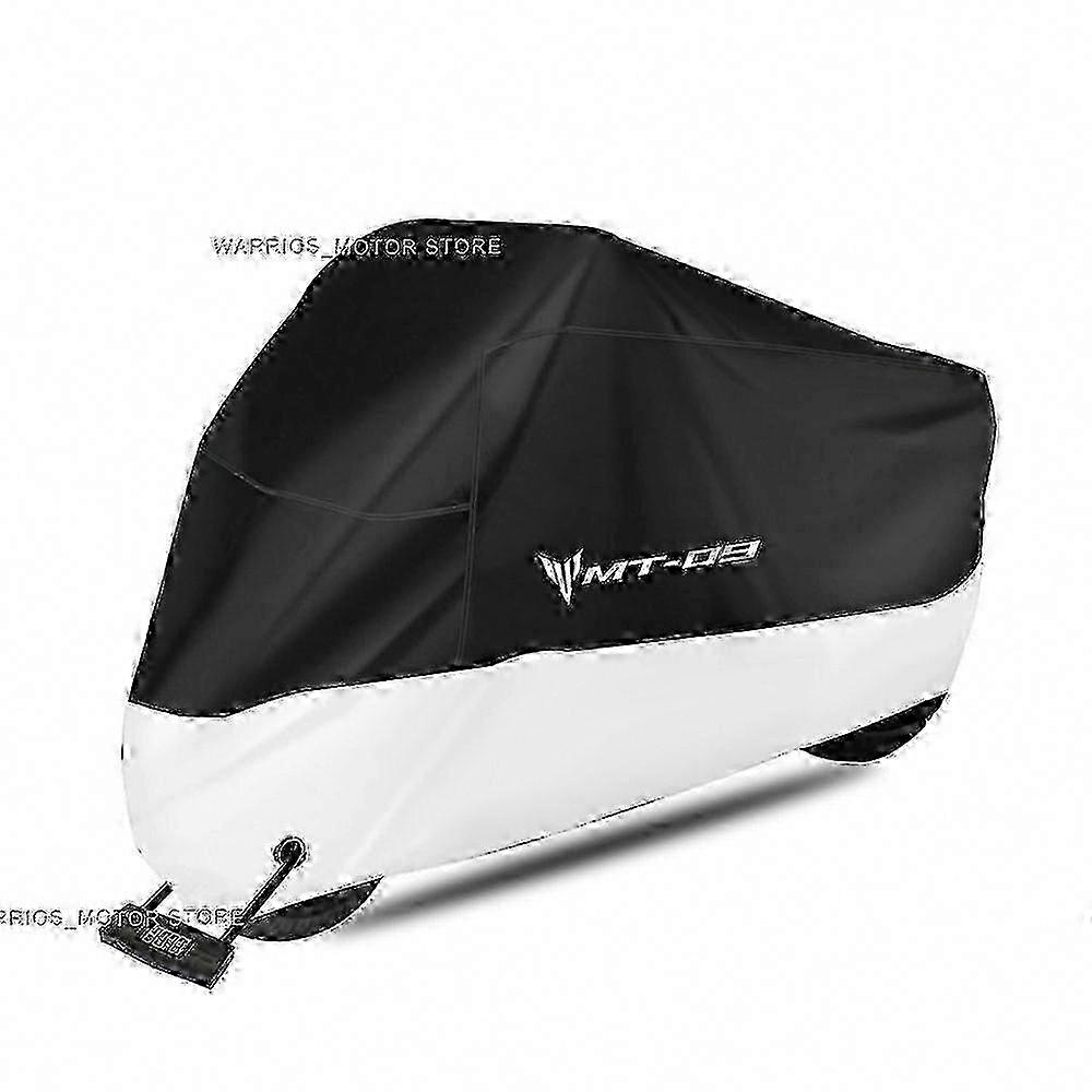 Motorradabdeckung Mt-09 2017-2019, Wasserdicht, Uv-beständig, Staubdicht, Schneedicht, Langlebiger Schutz Im Freien, Universalgröße Für Zweiräder, Wasserdichte Motorradabdeckung.
