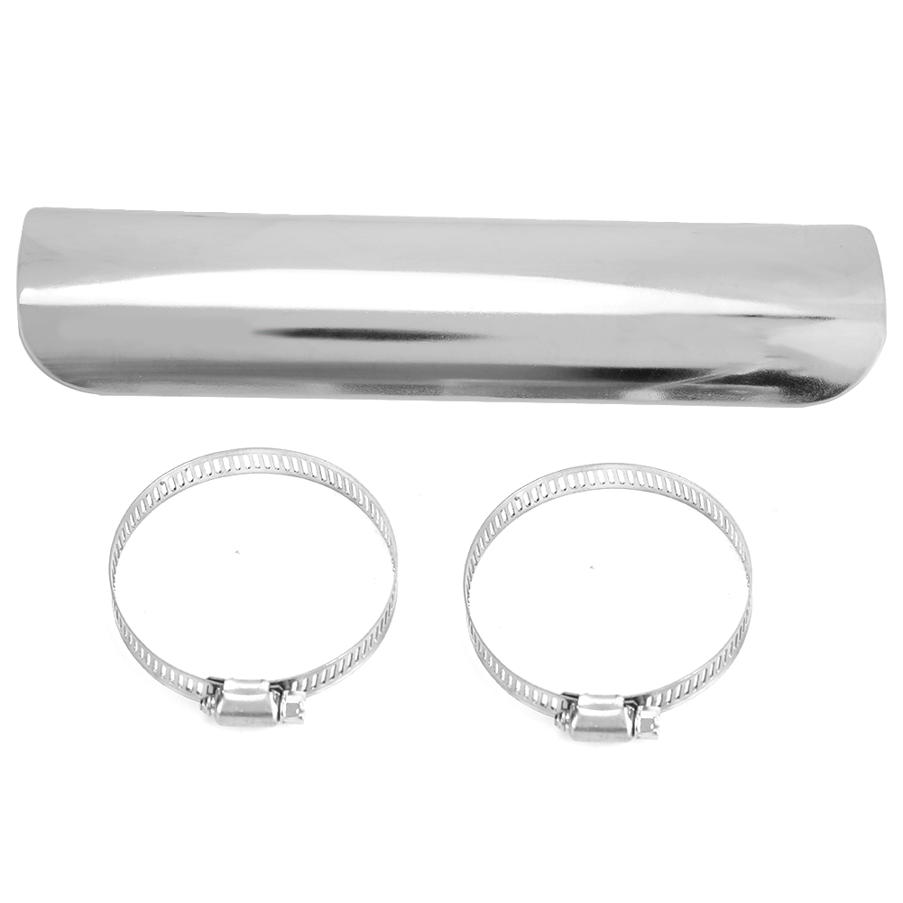 Hitzeschutzplatte Aus Chrom Für Universelle Motorradauspuffrohre 50-70 Mm