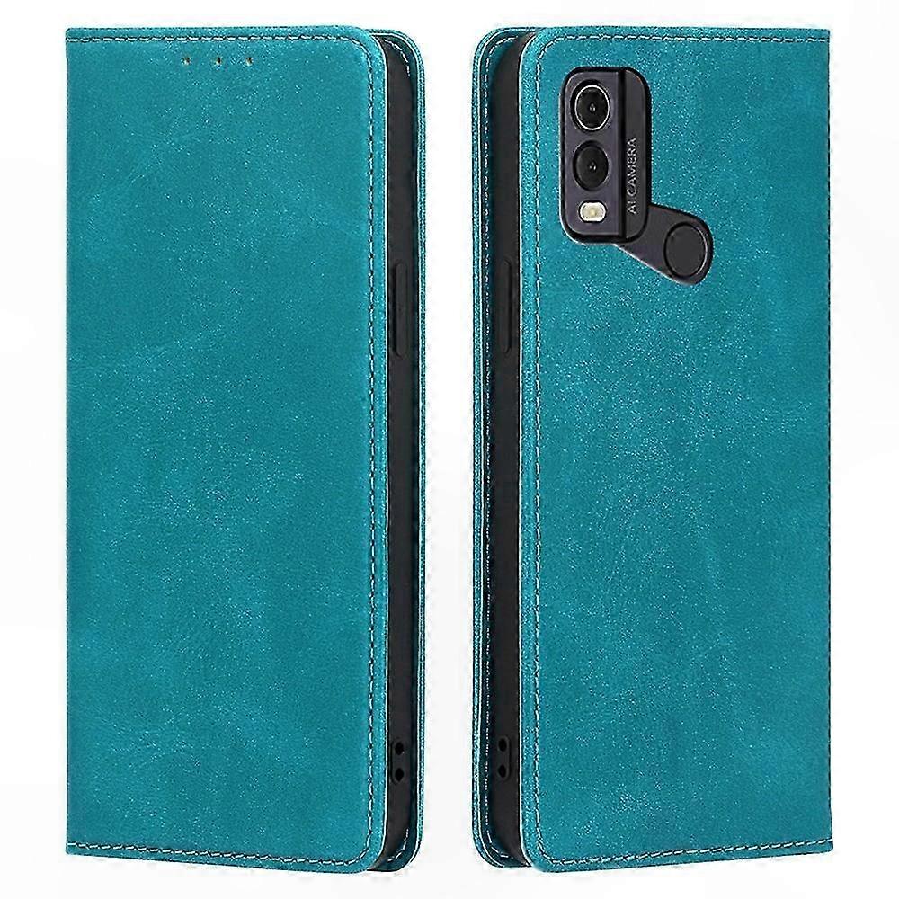 Nokia C22 Hülle Mit Magnetischem Kartenhalter, Stoßfeste Pu-lederhülle, Magnetverschlussklappe Mit Aufstellfunktion