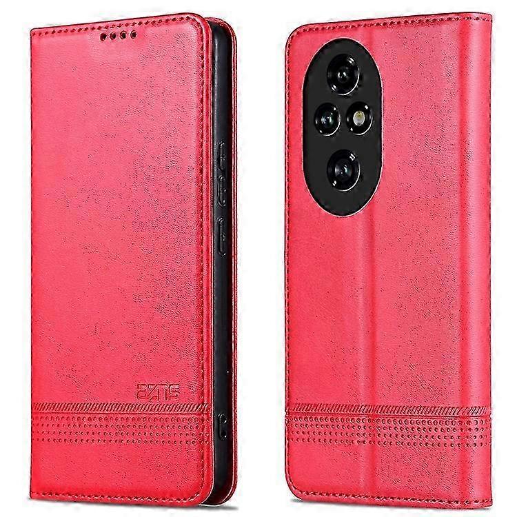Magnetische Leder-klapphülle Für Honor 200 – Robuster Schutz Für 5g-smartphones, Klapphülle Mit Magnetverschluss