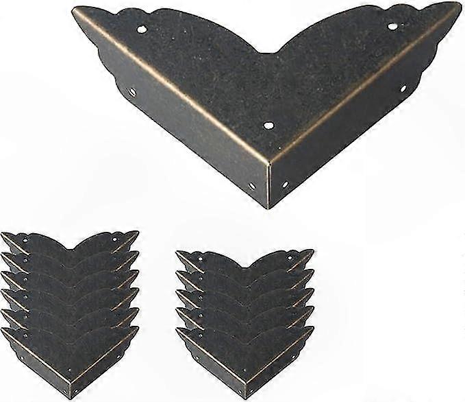 Set Mit 12 Rustikalen Eckenschützern Aus Holz – Ideal Zum Dekorieren Von Möbeln, Tischen Oder Schränken – Natürliche Oberfläche Für Kanten