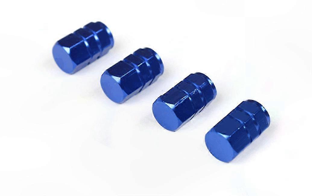 Blaue Reifenventilkappen, 12er-pack, Universell Für Autos, Geländemotorräder, Lkws Und Zweiräder, Robuste Kappen Der Größe 10x16mm Für Aufblasstangen.