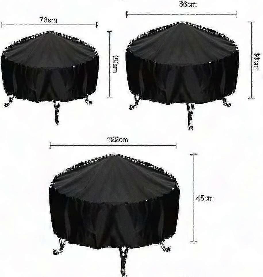 Runde, Wasserdichte Grillabdeckung, Schutz Für Den Grill Im Freien, Uv- Und Wasserbeständig, Holzkohlegrillabdeckung Mit Kordelzug, Für Garten Und Terrasse, Standardgröße