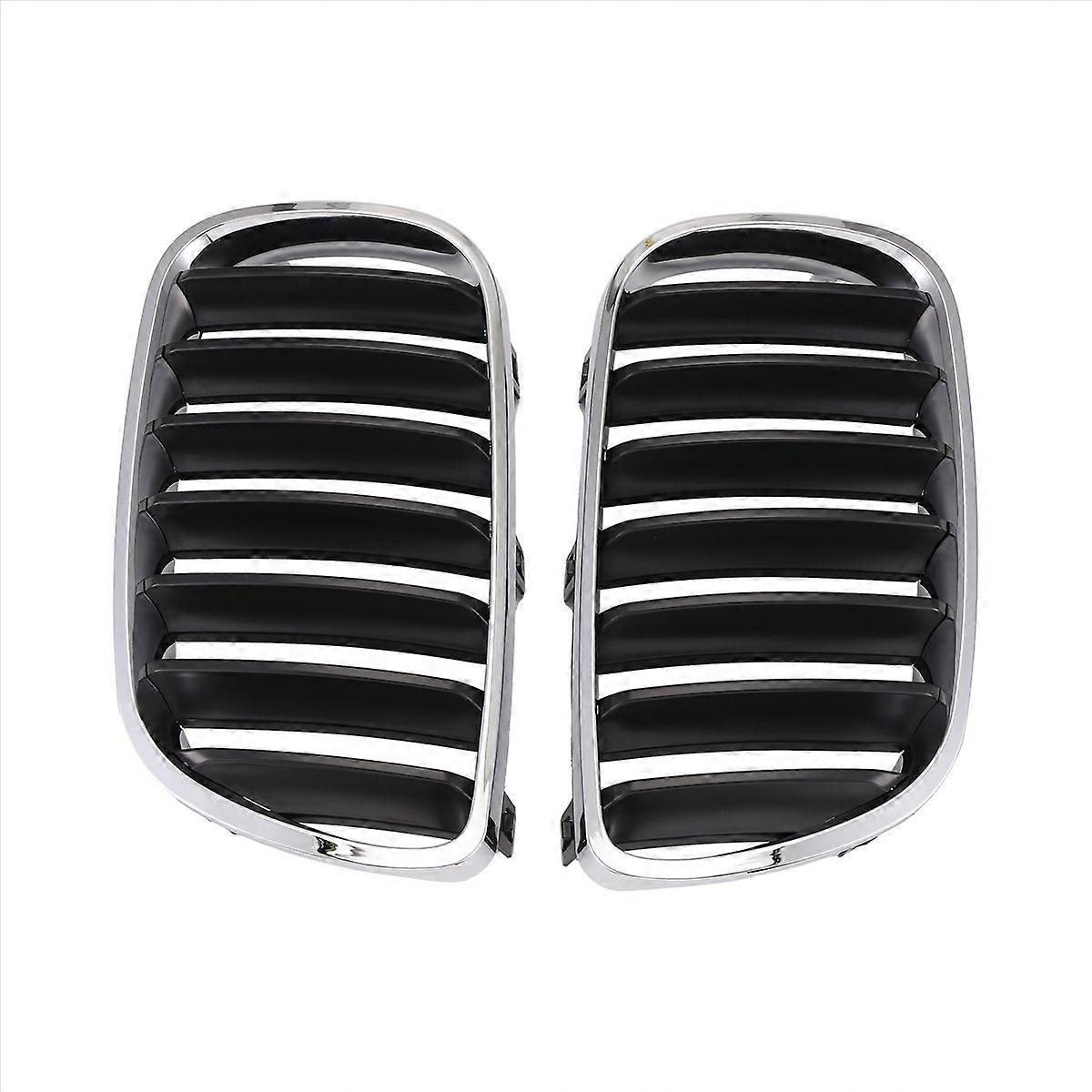 Bmw X3 E83 2004–2006 Doppelniere-kühlergrill In Wabenform, Frontstoßstangengrill Mit Emblem, 2-teiliges Set, Schwarzchrom, Direkter Ersatz
