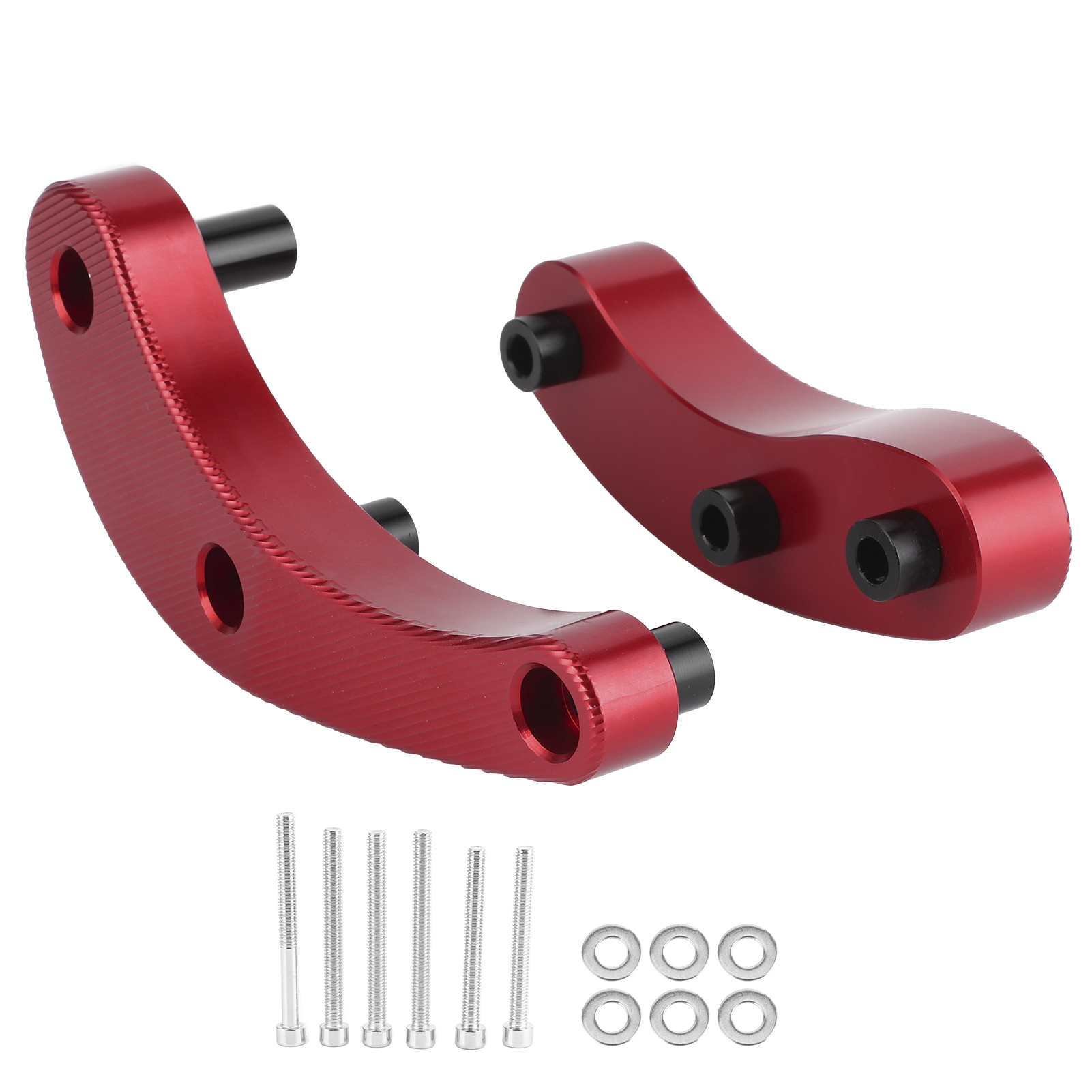 Cnc-gefräste Motorgehäuseschutzabdeckung Aus Aluminium Für S1000rr 2019-2020, Rote Sturzpads (2er-set)