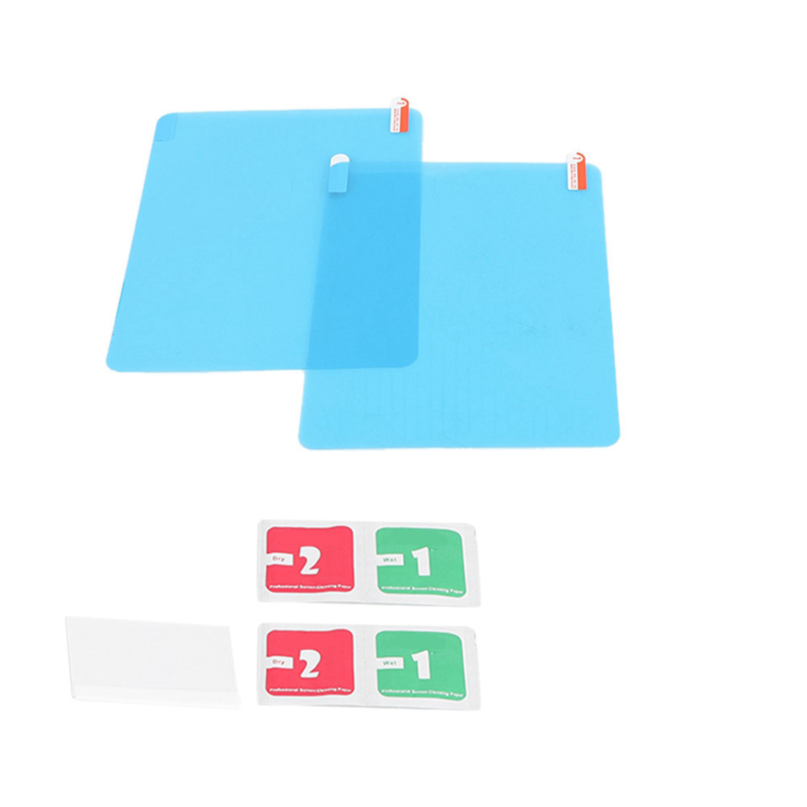 Set Mit 2 Antibeschlag-schutzfolien Für Den Außenspiegel Des Autos, Wasserdicht Und Regendicht, Ovale Form.