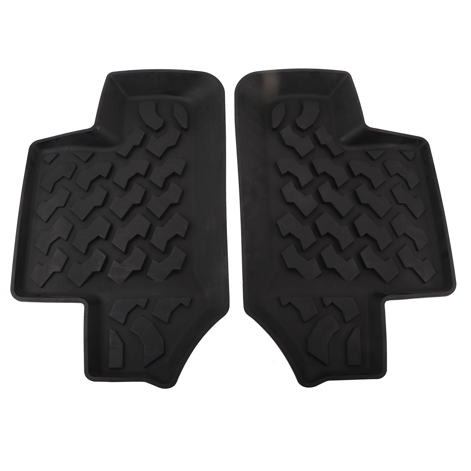 Paar Rutschfeste Gummifußmatten Für Den Fond Für Jeep Wrangler Jk 2-türer 2007-2017