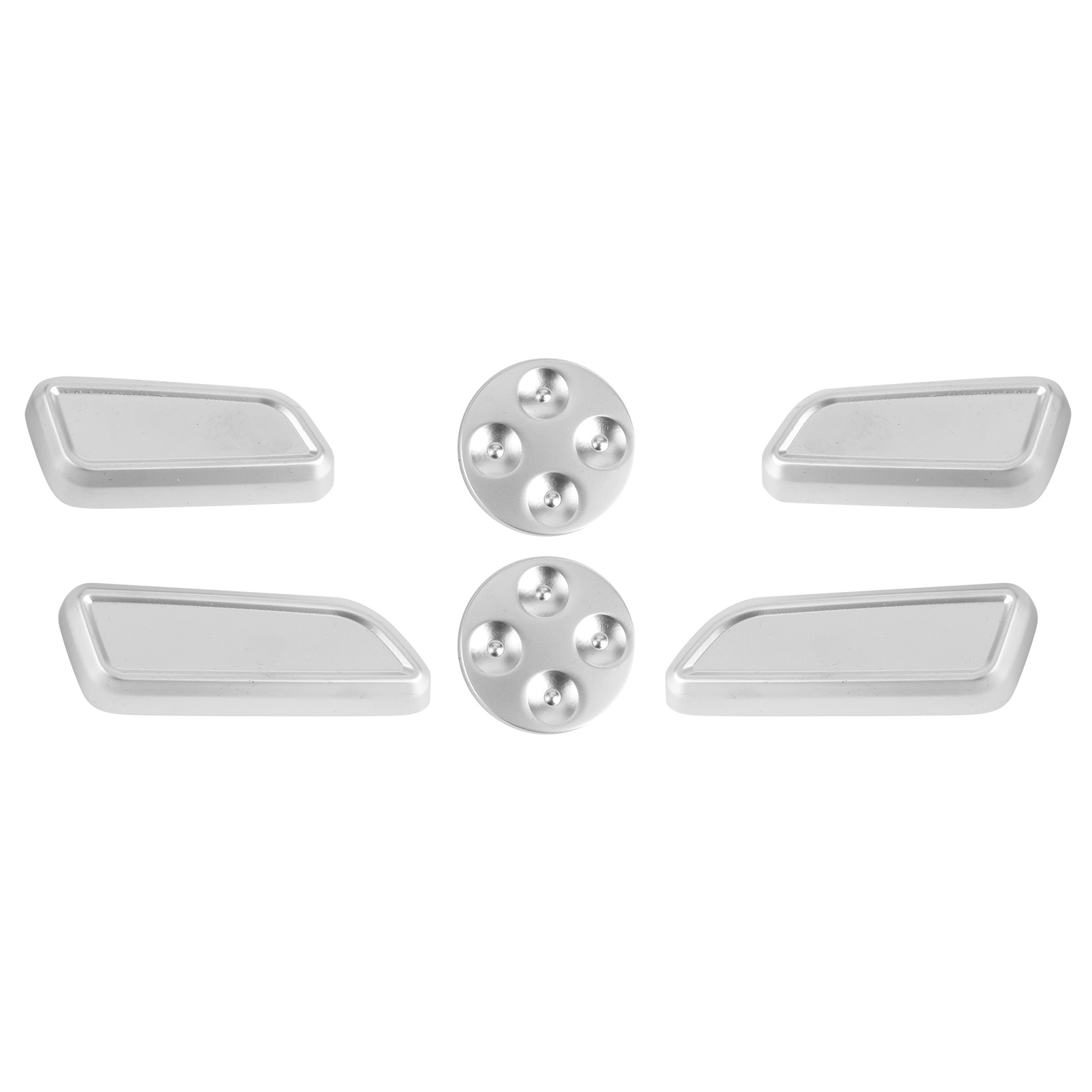 6-teiliges Zierteil Aus Aluminiumlegierung Für Die Verstellknöpfe Der Autositze, Kompatibel Mit Tesla Model 3/y/x/s