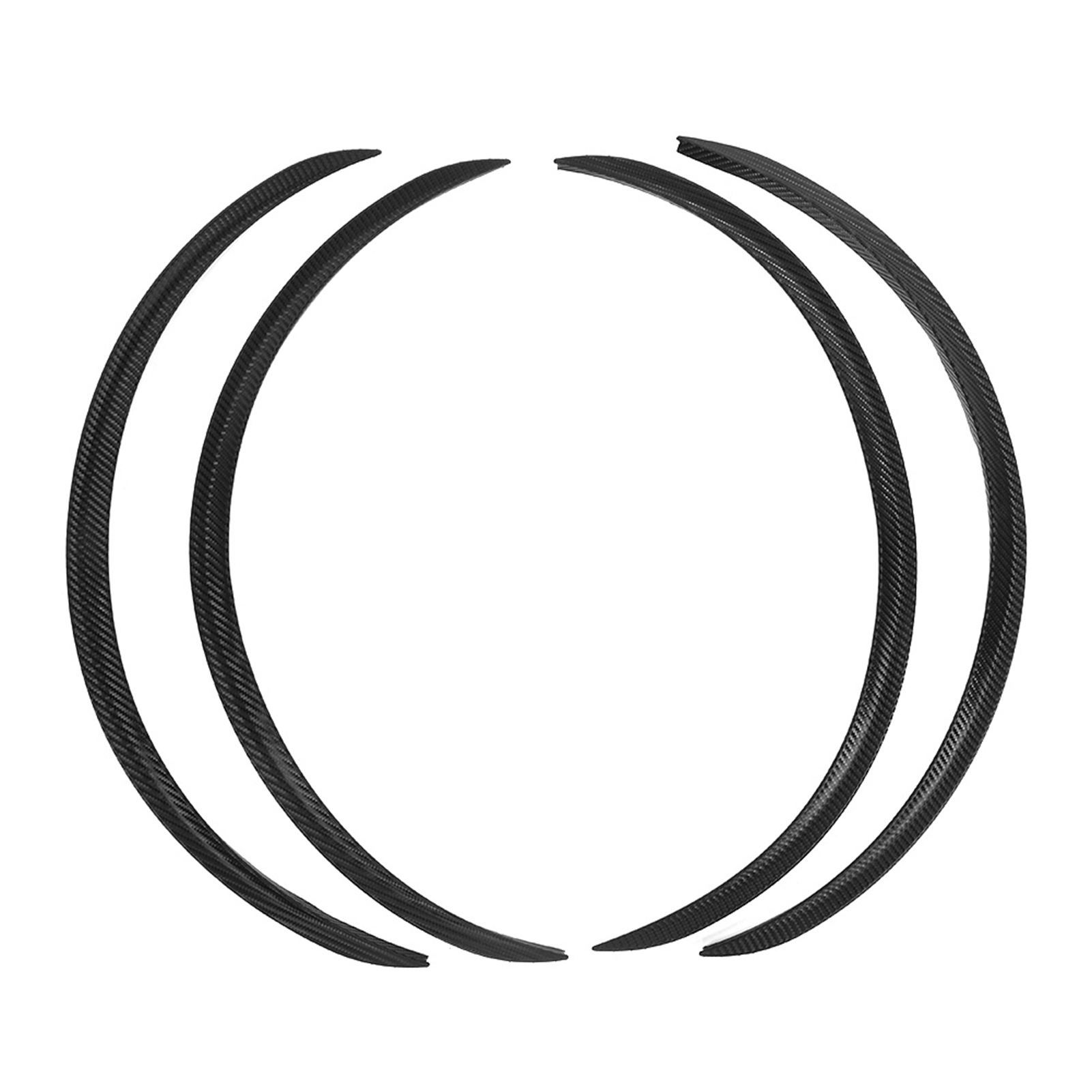 4 Dellenschutzpads Für Radkästen, Carbonfaser-optik, 72 Cm / 28,4 Zoll, Universell