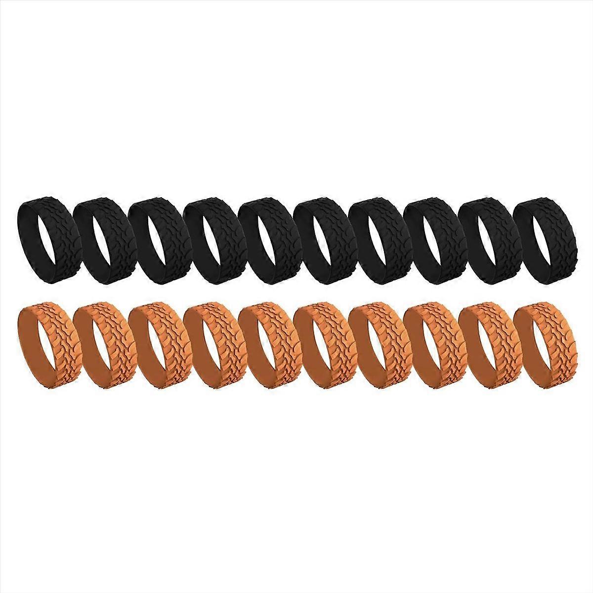 20er-packung Rollenschoner Für Koffer, Silikon-klebekappen Für Gepäckrollen, Universeller Schutz, Einfacher Austausch, Langlebiges Reiseaccessoire