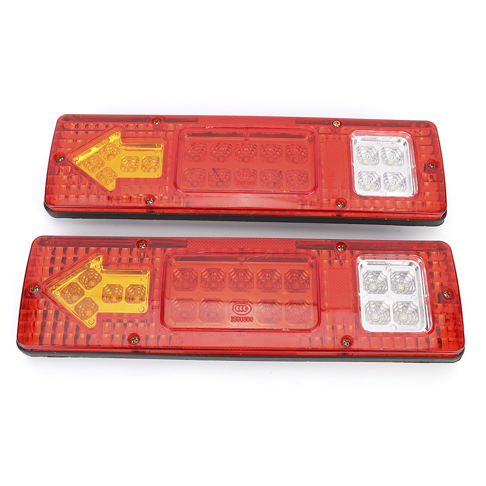 2x 19 Leds Superhelle Wasserdichte Lkw-rückleuchte Mit Blinker, Bremslicht Und Richtungsanzeiger